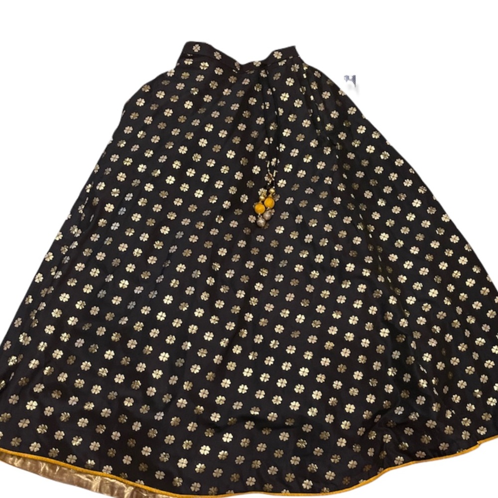 Sale‼️Blue and Gold silk skirt